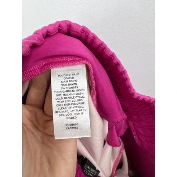 Halogen X Atlantic-Pacific Faux Leather Trousers Pink Cyclamen Size: Medium NWOT - Picture 7 of 9